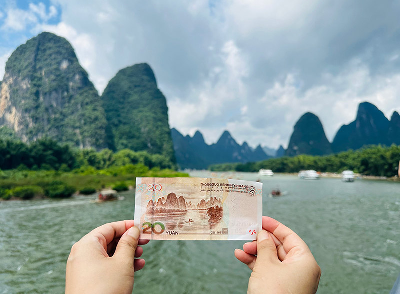 Li River 20 Yuan Bill Photo Spot