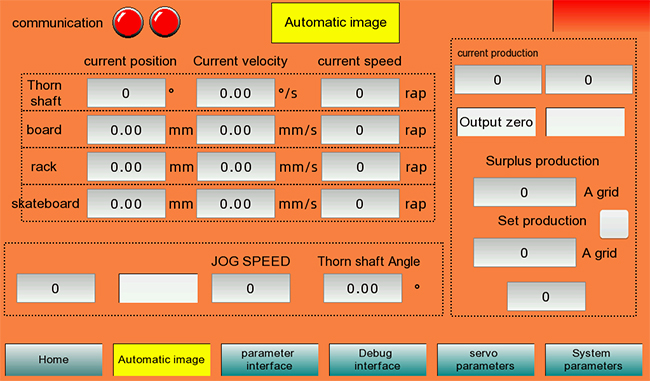 Real-time display of parameters, flexible setting