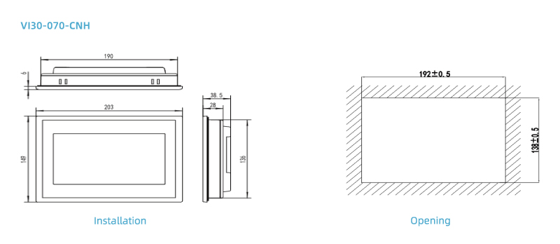 VEICHI VI30 Series HMI Human Machine Interface